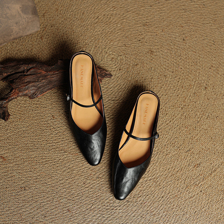 Linda | Genuine Leather Mules