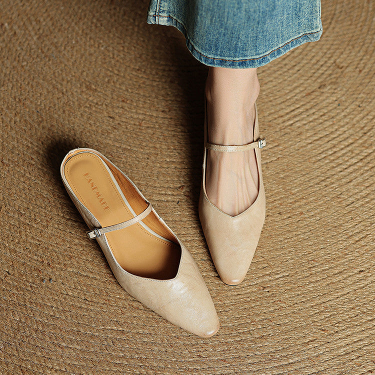 Linda | Genuine Leather Mules