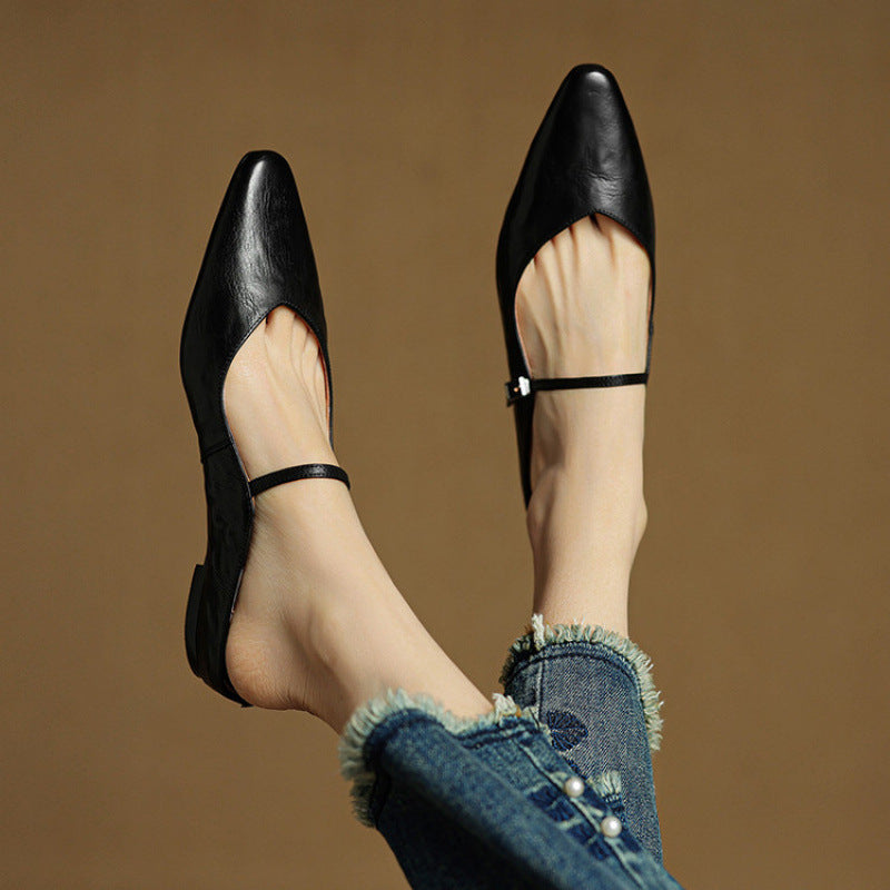Linda | Genuine Leather Mules