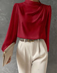 Madison | Women Elegant Relaxed Fit Long Sleeve Blouse