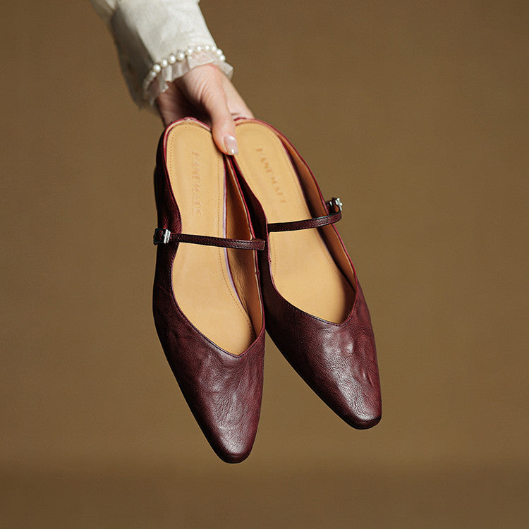 Linda | Genuine Leather Mules