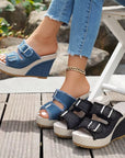 Atelier | Fray Edge Wedge Sandals