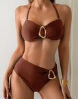 Patricia | Metal Buckle Suspender Bikini Two-Piece