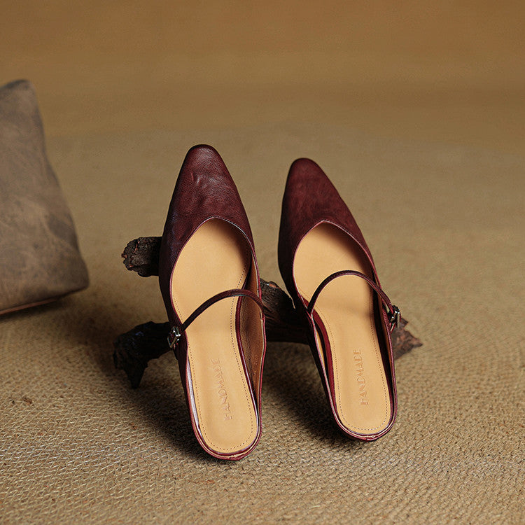 Linda | Genuine Leather Mules