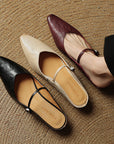 Hannah | Women Genuine Leather Slip-On Mules