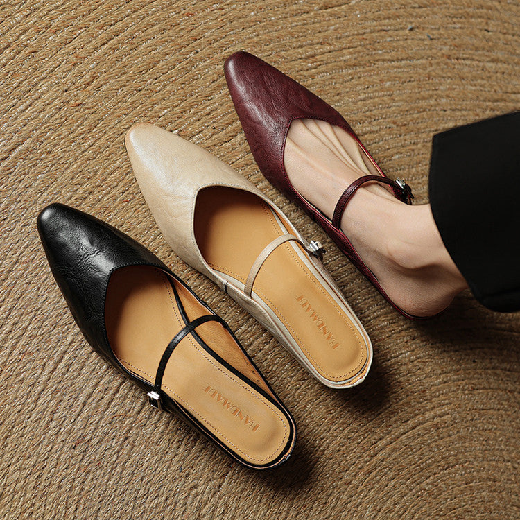 Linda | Genuine Leather Mules