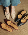 Hannah | Women Genuine Leather Slip-On Mules