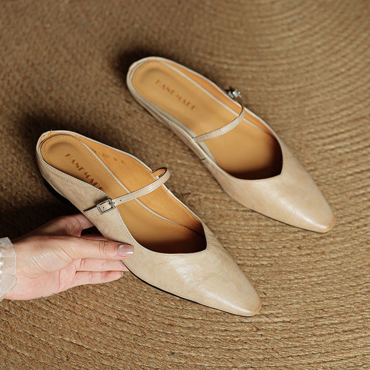 Linda | Genuine Leather Mules