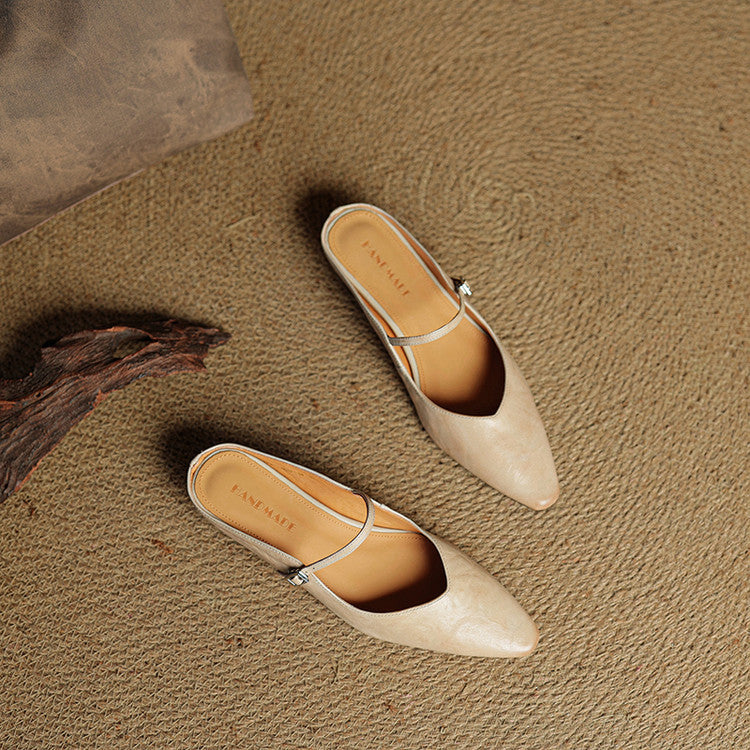 Linda | Genuine Leather Mules