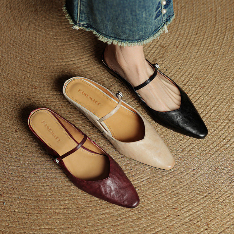 Linda | Genuine Leather Mules