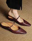 Hannah | Women Genuine Leather Slip-On Mules