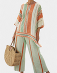 Bellmere | Elegant Asymmetrical Top & Wide-Leg Pants