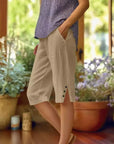 Esther - Comfortable Bermuda Shorts with Details