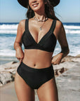 Hilde - Solid High-Cut Swimsuit