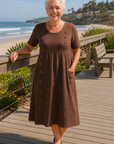 Lori | Striped Midi Dress – Effortless Comfort, Everyday Confidence