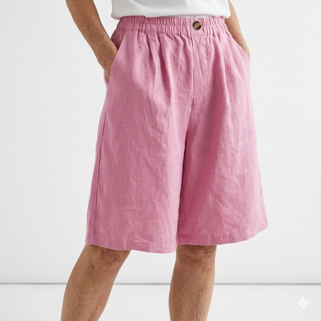 Wandeline™ — Short Loose Elastic Waist Comfortable Natural Summer Pants