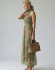 Mirelle | Gathered Halter Midi Dress