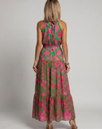 Rowen | Draped Halter Midi Dress