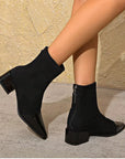 Hazel | Women’s Winter Block Heel Ankle Boots