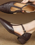 Leather Mary Janes