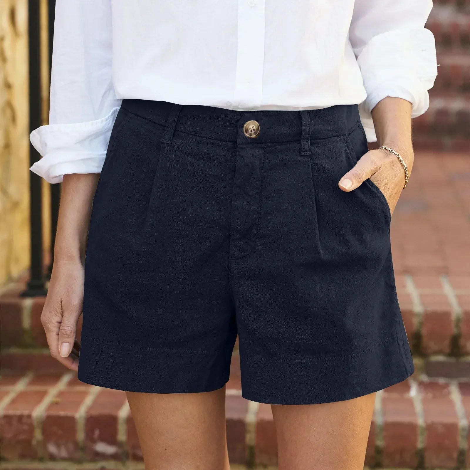 Wendy - Casual Cotton Summer Shorts