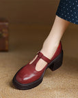 Elvana Chunky Pumps mary janes