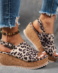 Belle - Cork Wedge Sandals