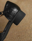 Leather Mary Janes
