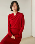 Rose | Women’s Elegant Wrap Crossover Chic Sweater