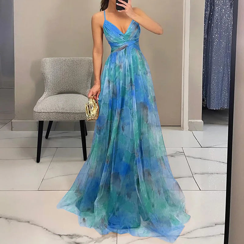 Sarah | Long dress with charming floral print