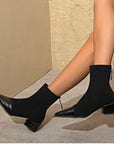 Hazel | Women’s Winter Block Heel Ankle Boots