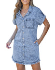 Kaelia | Denim Shirt Dress