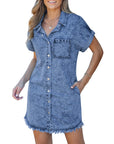 Kaelia | Denim Shirt Dress