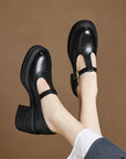 Elvana Chunky Pumps mary janes