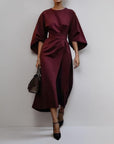 KATARZYNA | MAXI DRESS WITH KIMONO SLEEVES