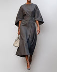 KATARZYNA | MAXI DRESS WITH KIMONO SLEEVES