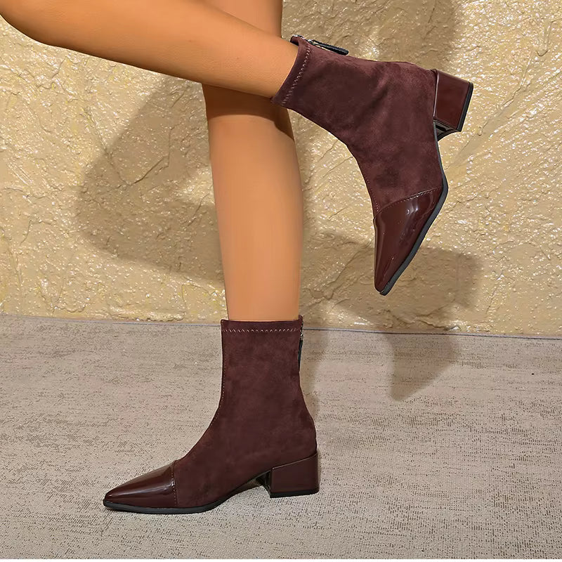 Hazel | Women’s Winter Block Heel Ankle Boots