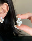 Silver and 18K Gold Earrings