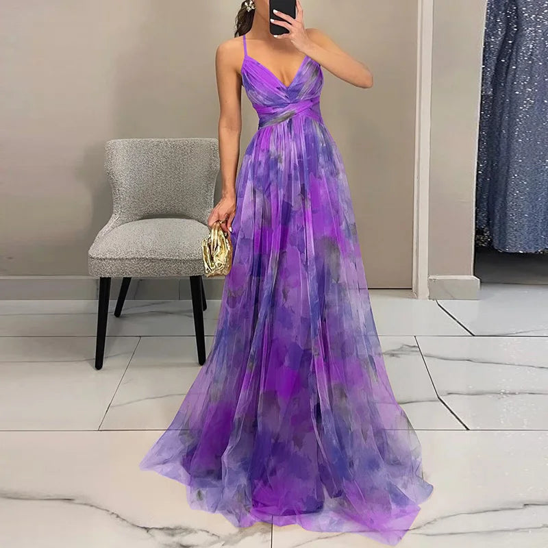 Sarah | Long dress with charming floral print