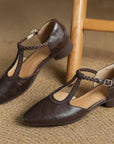 Leather Mary Janes
