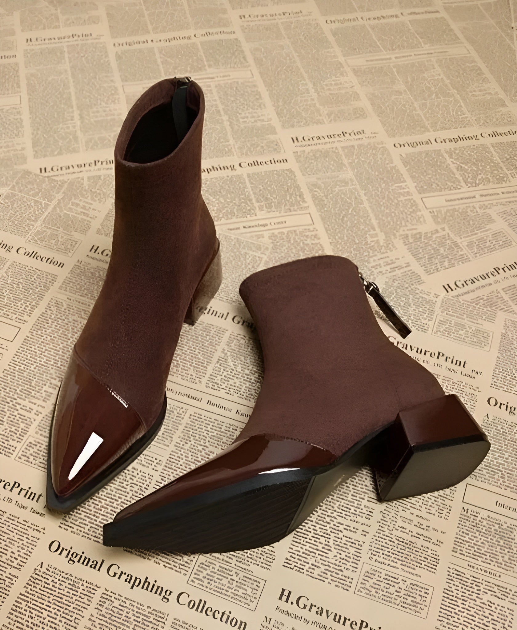 Hazel | Women’s Winter Block Heel Ankle Boots