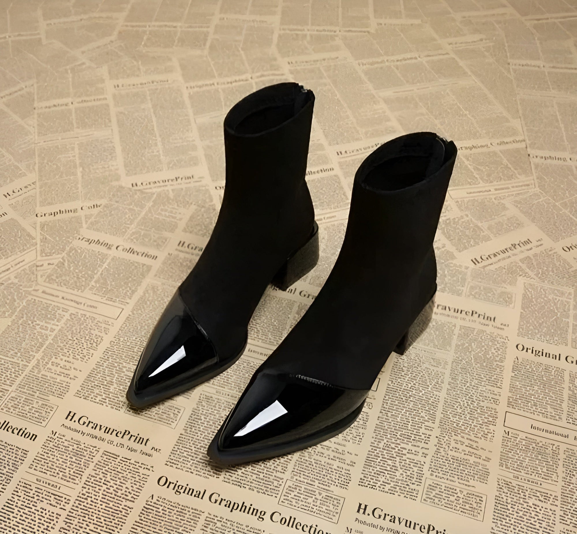 Hazel | Women’s Winter Block Heel Ankle Boots