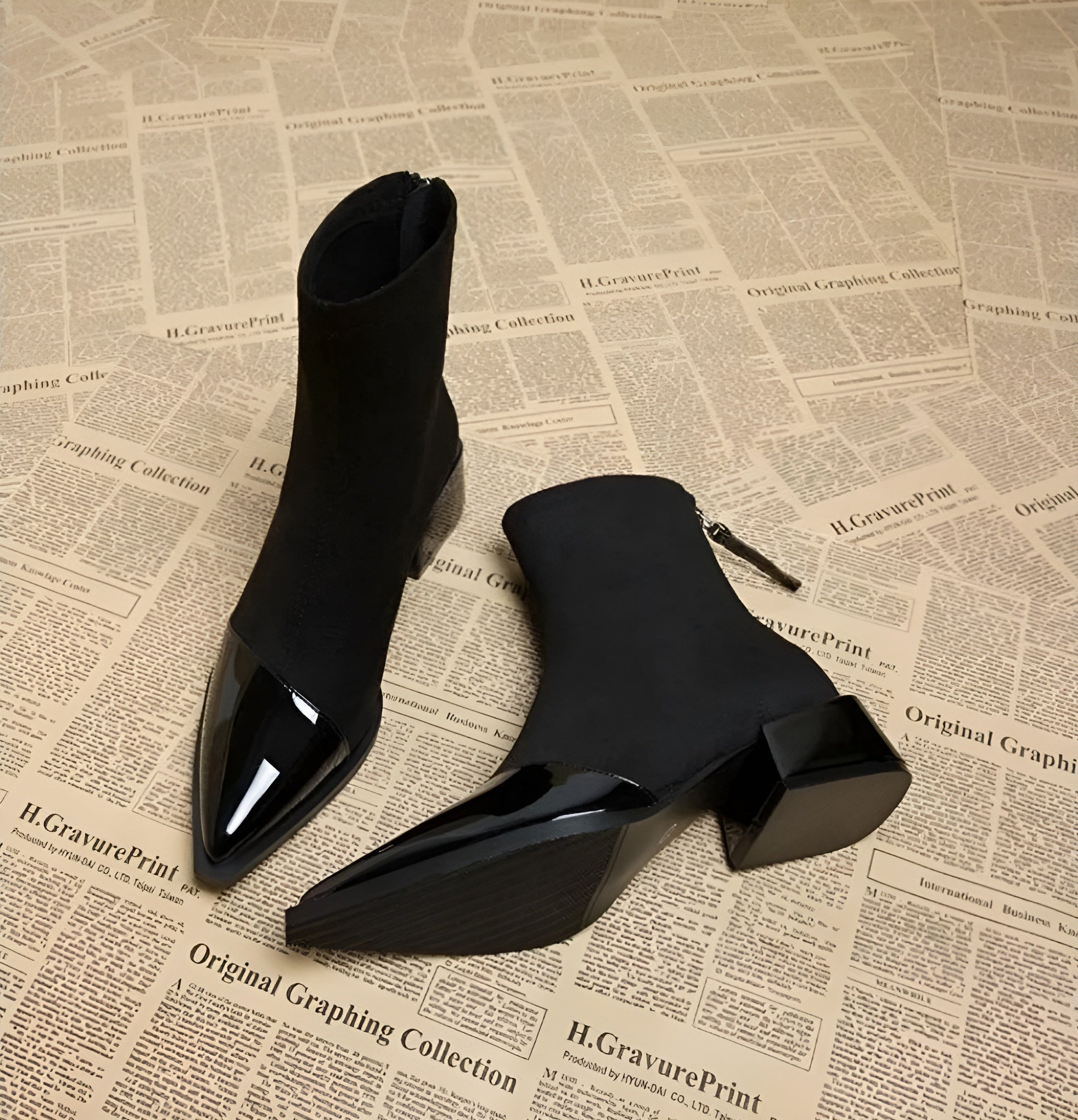 Hazel | Women’s Winter Block Heel Ankle Boots