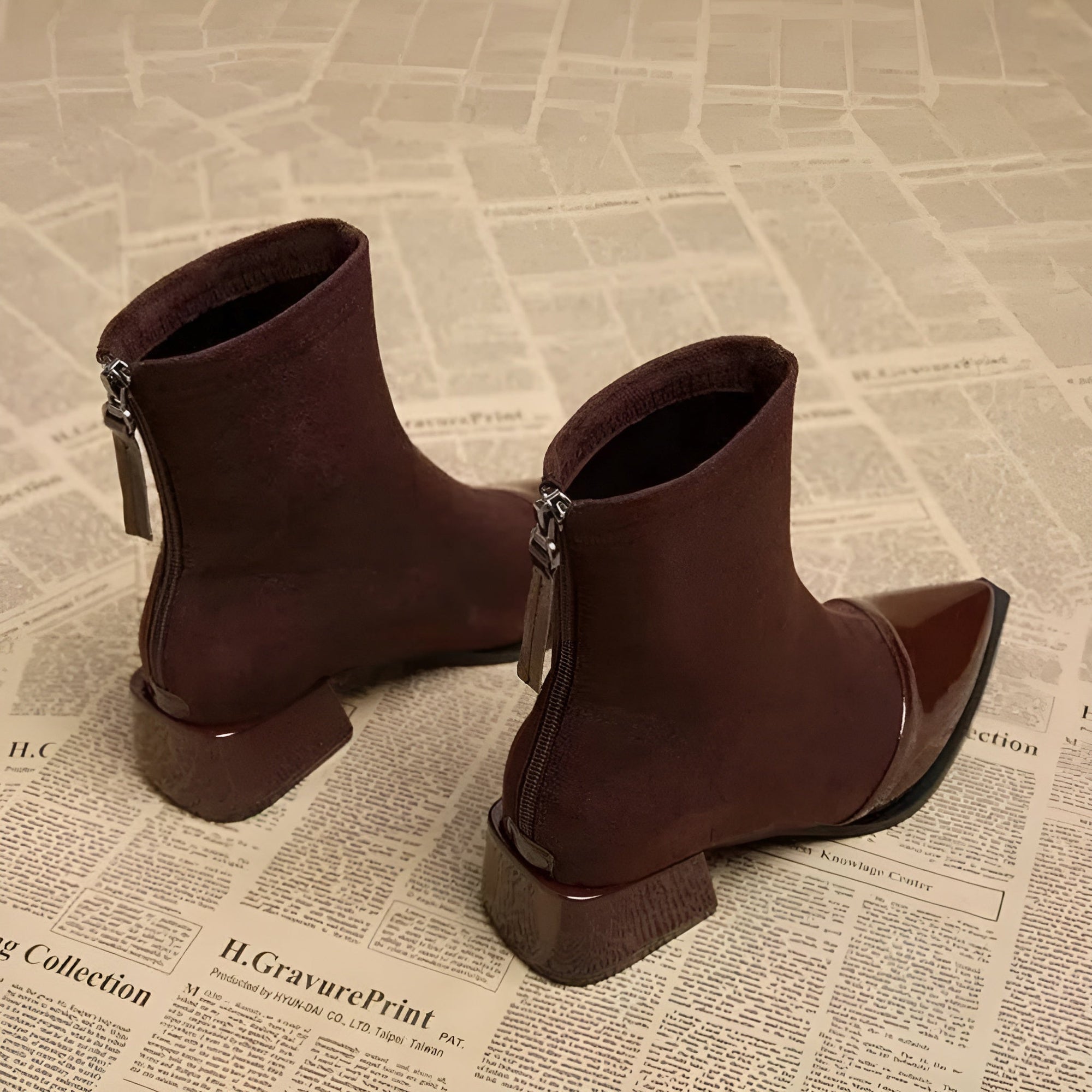 Hazel | Women’s Winter Block Heel Ankle Boots