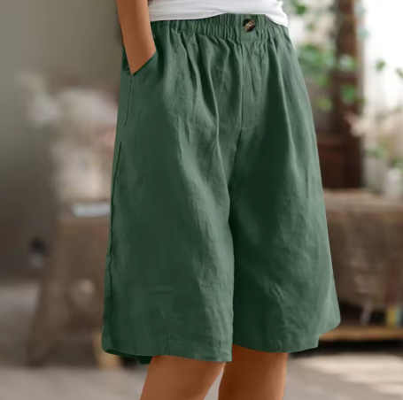 Femke - Relaxed Linen Bermuda Shorts