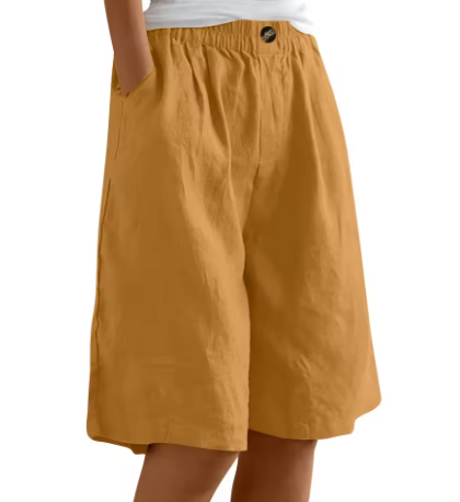 Femke - Relaxed Linen Bermuda Shorts