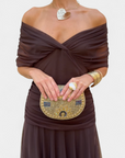 Florendra | Long Floral V Neck Dress
