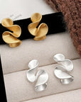 Silver and 18K Gold Earrings
