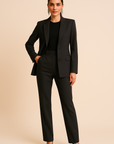 Jasmine | Women’s Tailored Blazer Pleated Pants Set