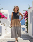 Sorelle | Sleeveless Ombre Midi Dress